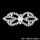 Sew-On Diamante Motif, Silver, 105mm x 45mm